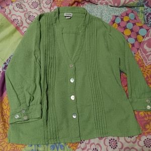 TooFan 🐞women's green top L